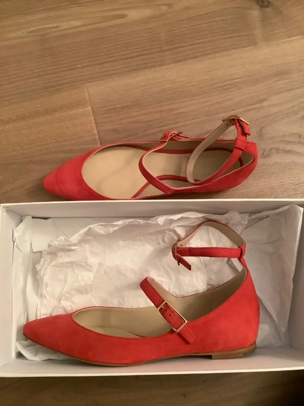 Chloe Ankle Strap Flats
